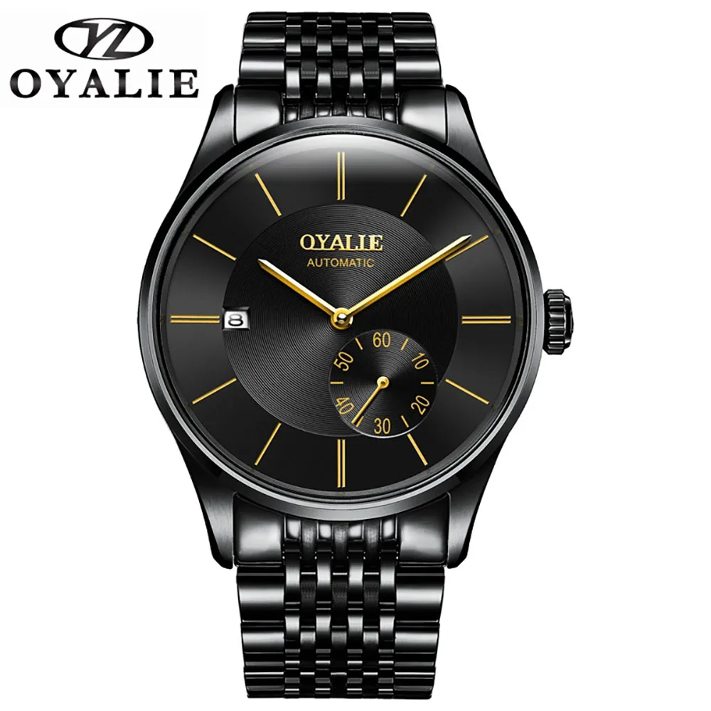 Мужские автоматические механические наручные часы из нержавеющей стали 2020