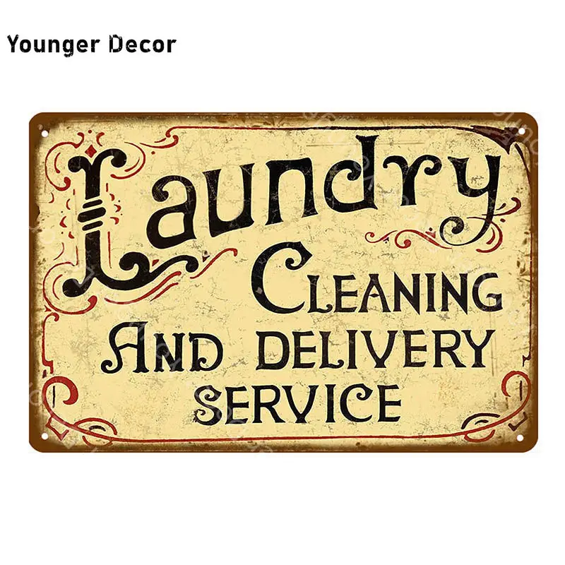 Прачечная очистка металлические знаки кухня трава плакат с изображением сада