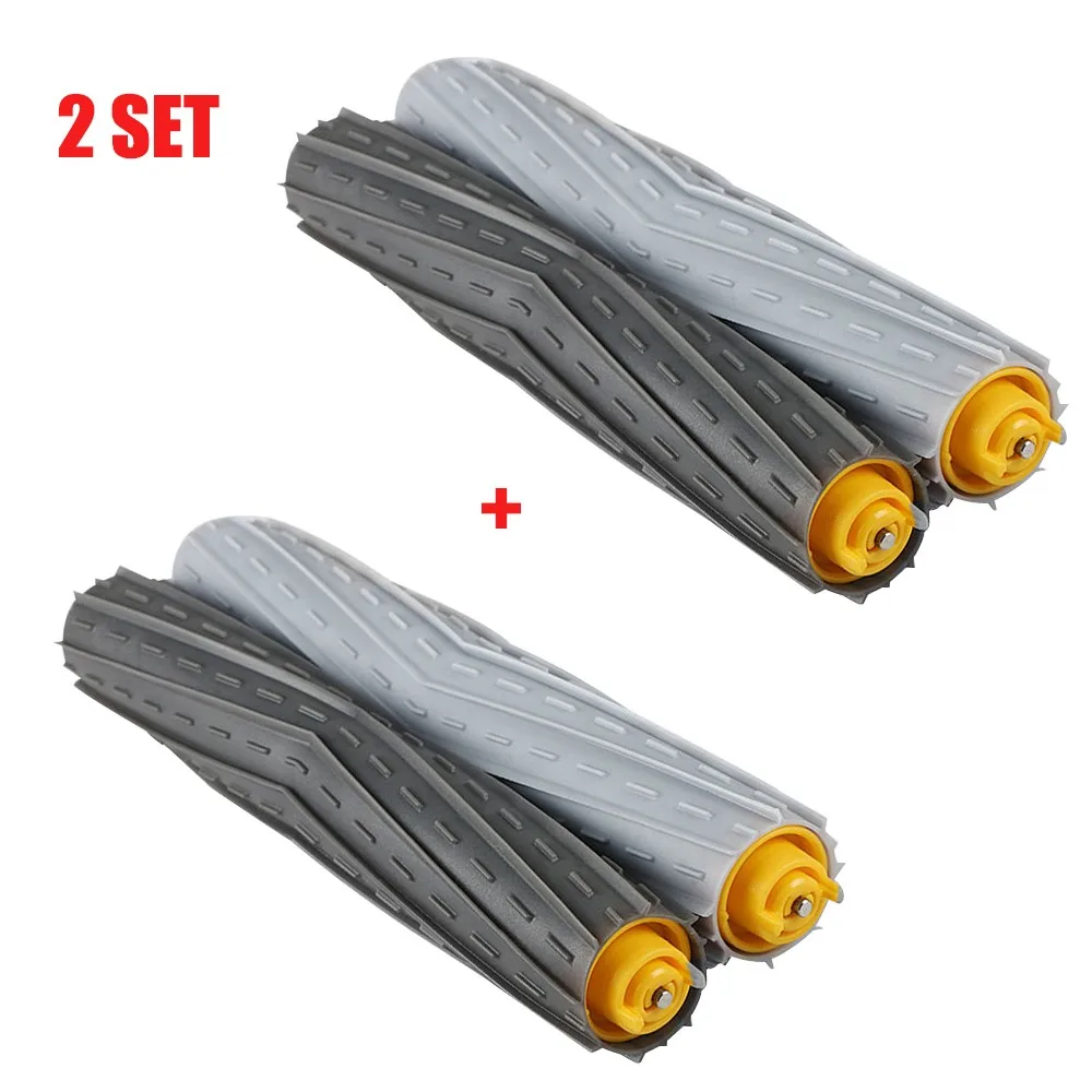 For Irobot Roomba 800 900 Series 2 Set Tangle-free Debris Extractor Roller Brushes 870 880 890 980 Robot Vacuum Cleaner Parts