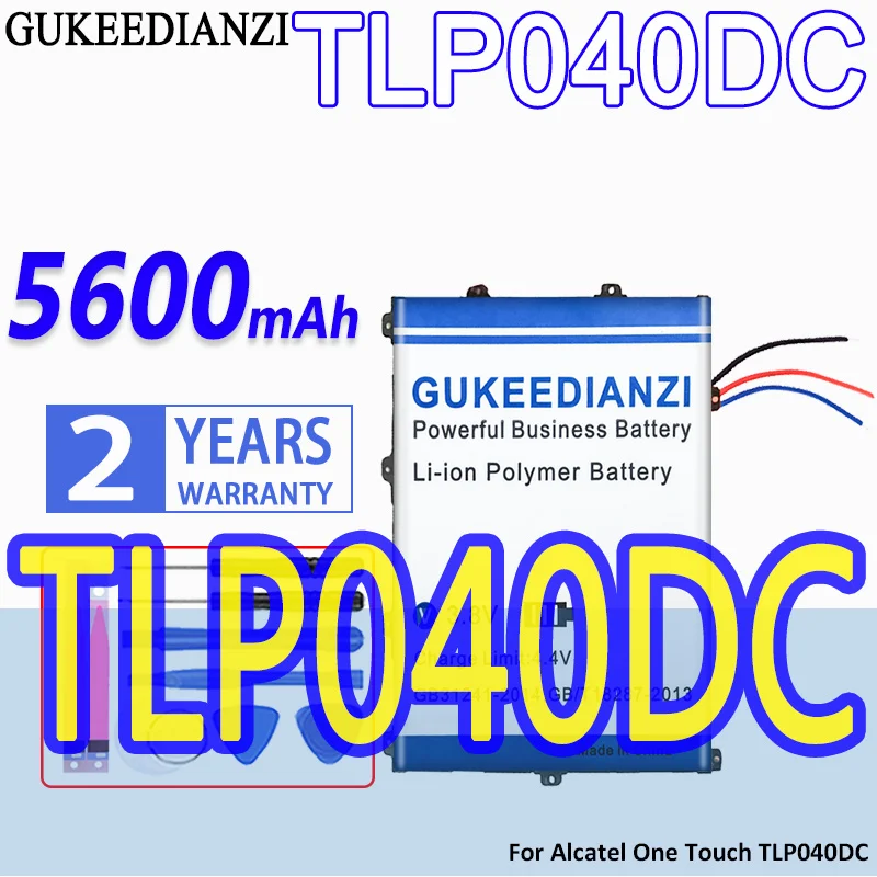 

High Capacity GUKEEDIANZI Battery 5600mAh For Alcatel One Touch TLP040DC