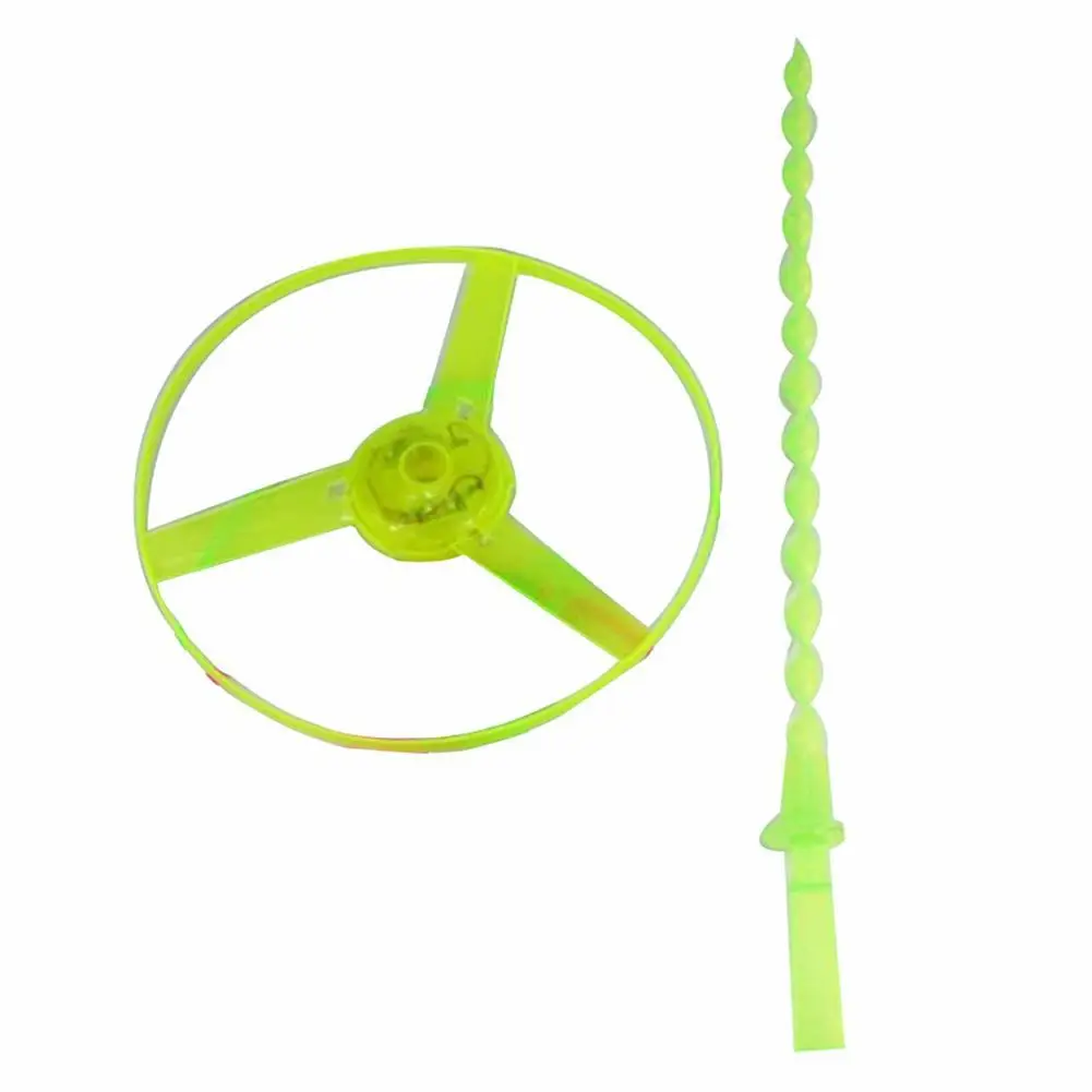 

Funny Spinning Dragonfly Hand Push Light Flying Saucer Kids Toy for Outdoor Play