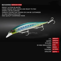 floating minnow longcast jerkbait fishing lure 135mm 17g offshore saltwater sea bass artificial bait tackle