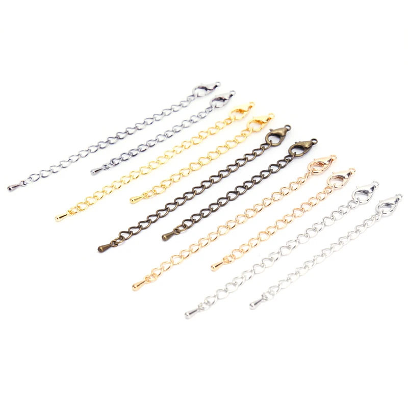 

20Pcs/Lot Jewelry Lobster Clasp Extension Chains for DIY Necklace Jewelry Making New