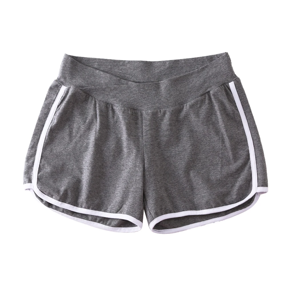 

Women Casual Elastic Waistband Wide Leg Sports Shorts Maternity Fifth Pants