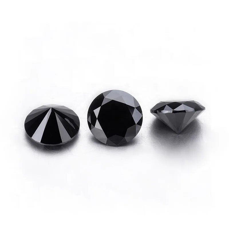 Letmexc Customize Small Size of Black Moissanite Gemstone Beads (1.0 carat per pack)