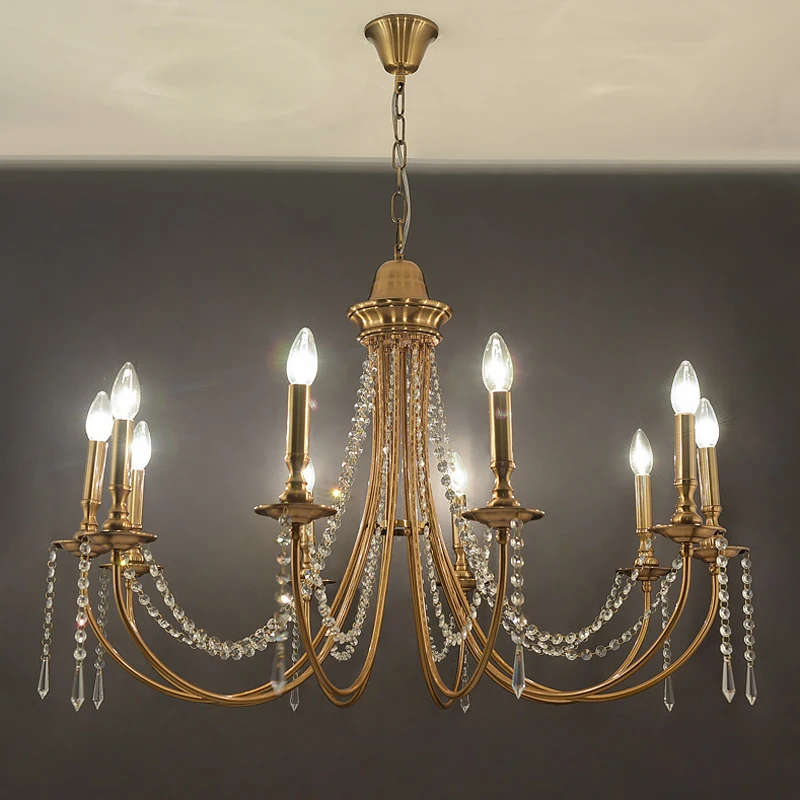 

Роскошная хрустальная люстра в стиле постмодерн, американская Люстра для гостиной, Минималистичная креативная Люстра для столовой, спальн...