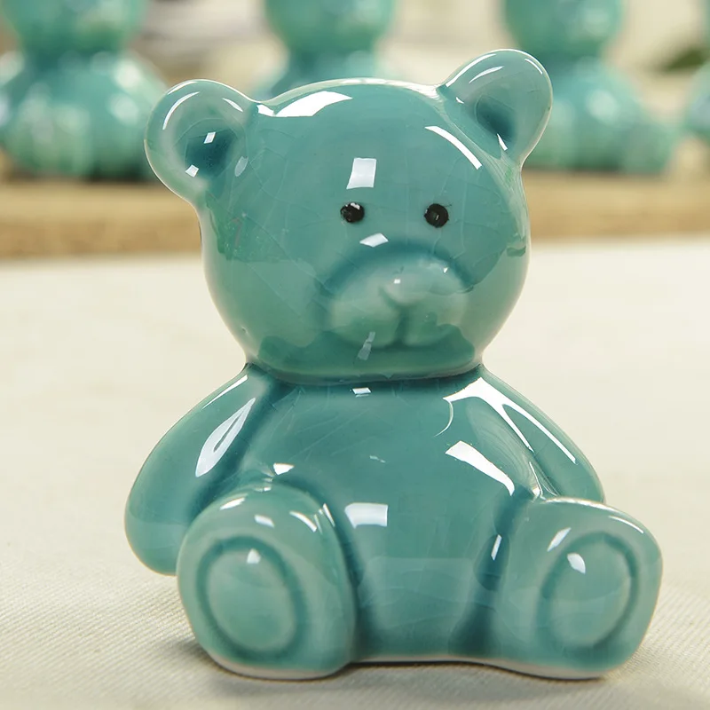 Керамическая Мини копилка с изображением милого медведя украшения для подарка