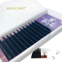 2021 newest style easy fan eyelash blooming volume lash fast bloom extension faux cils volume russe natural synthetic eyelashes