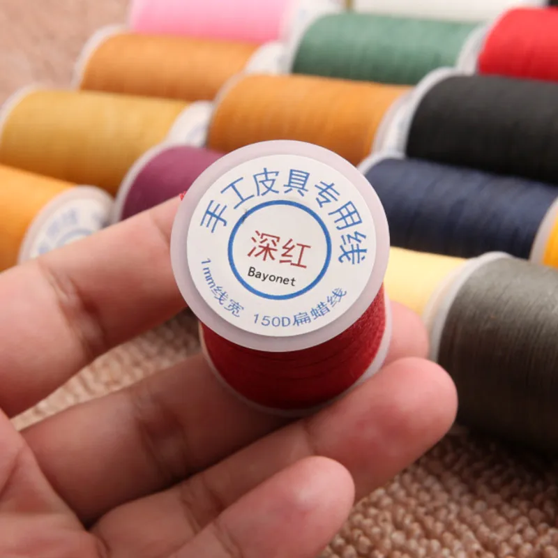 Прочные кожаные туфли на плоской подошве вощеная нить хлопок шнура для DIY