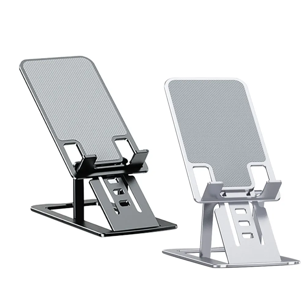 

2021 New Portable Adjustable Cell Phone Stand Foldable Aluminum Desk Phone Holder Support Smartphone Telephone Phone Accessories