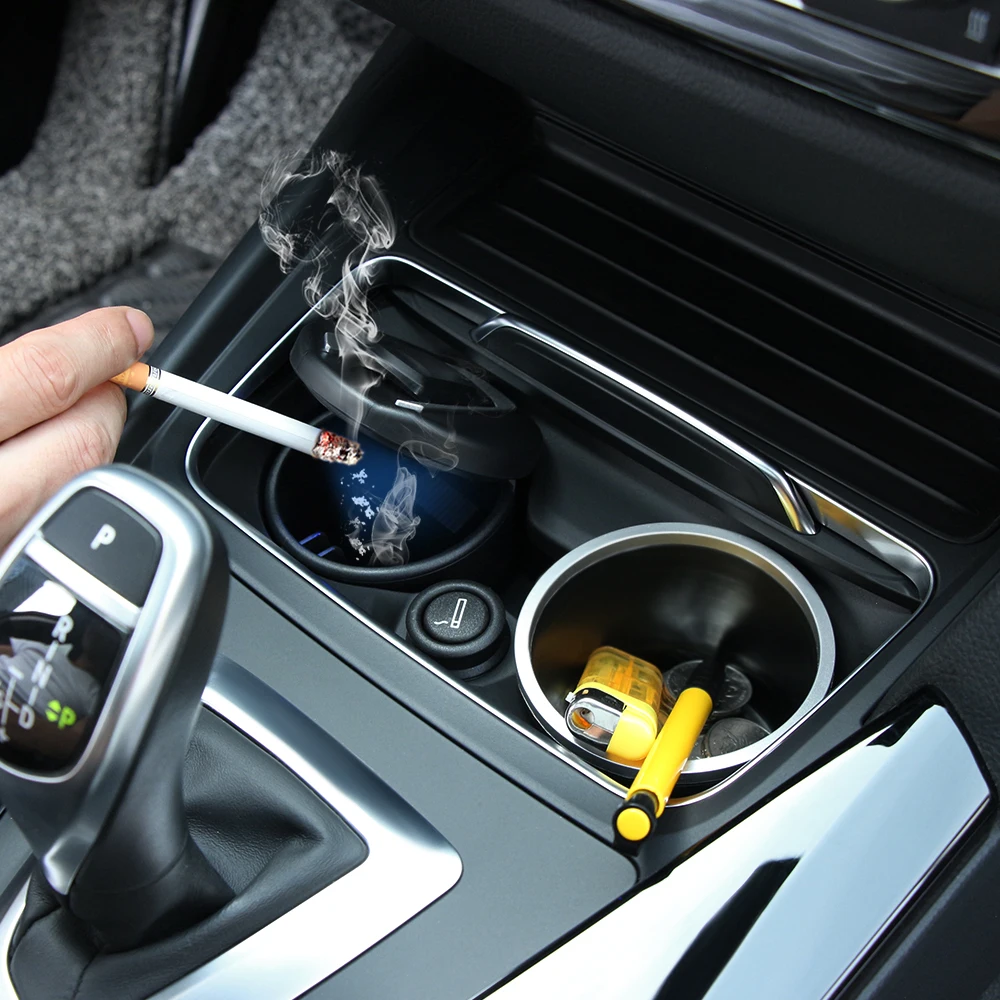 Автомобильная пепельница чашка для хранения мусора монет контейнер сигар лоток