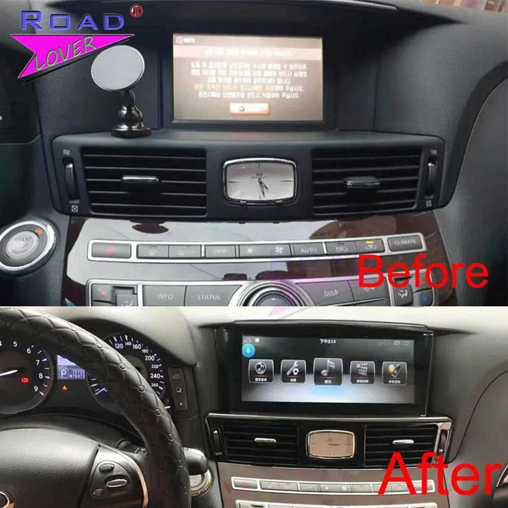 

Автомобильный радиоприемник на Android для Infiniti Q70L M25 M35 2013-2017, автомобильный радиоприемник с GPS-навигацией, мультимедийный DVD-плеер PX6