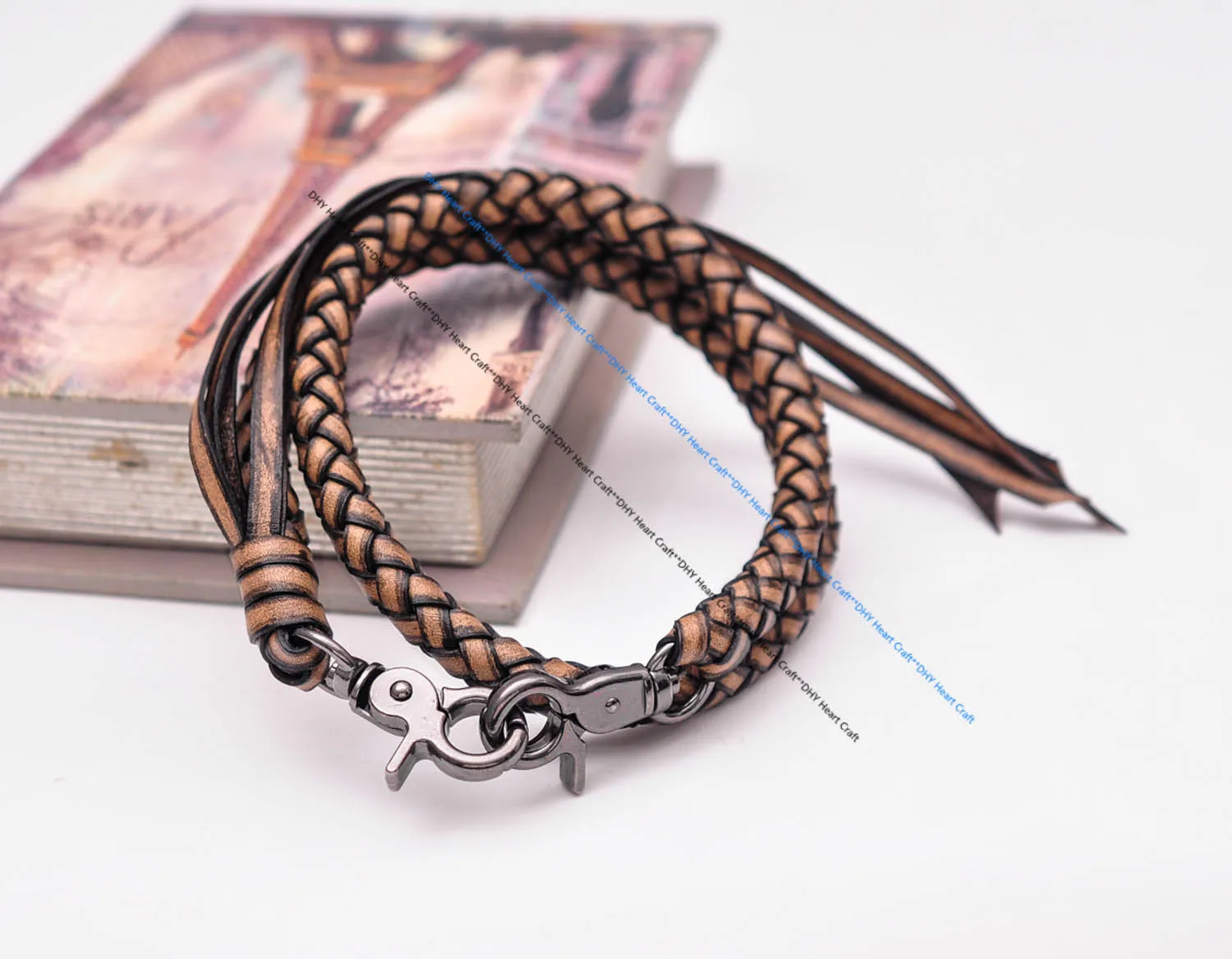 26 &quot10 мм диам Длинные кожи Ручная работа Высокое качество Натуральная Воловья