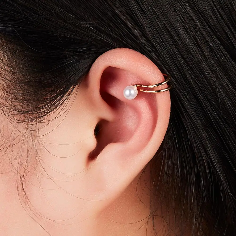 1 шт. зажим для ушей темпераментный простой U-образный полый геометрический