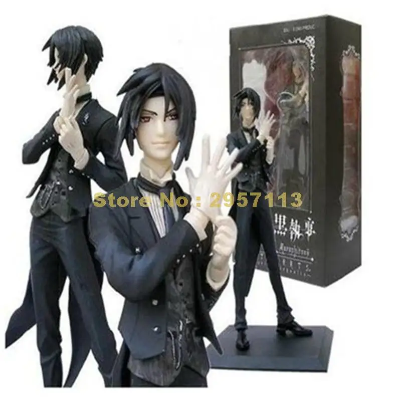 2 шт./лот аниме Черный дворецкий kuroshitsuji evil noble ciel phantomhive sebastian michaelis ПВХ фигурка