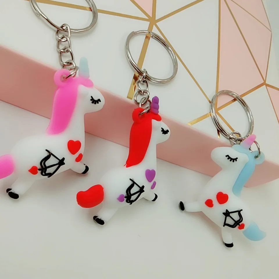 Huilong мультфильм красочный Единорог брелок подарок для девочки сумка Подвеска