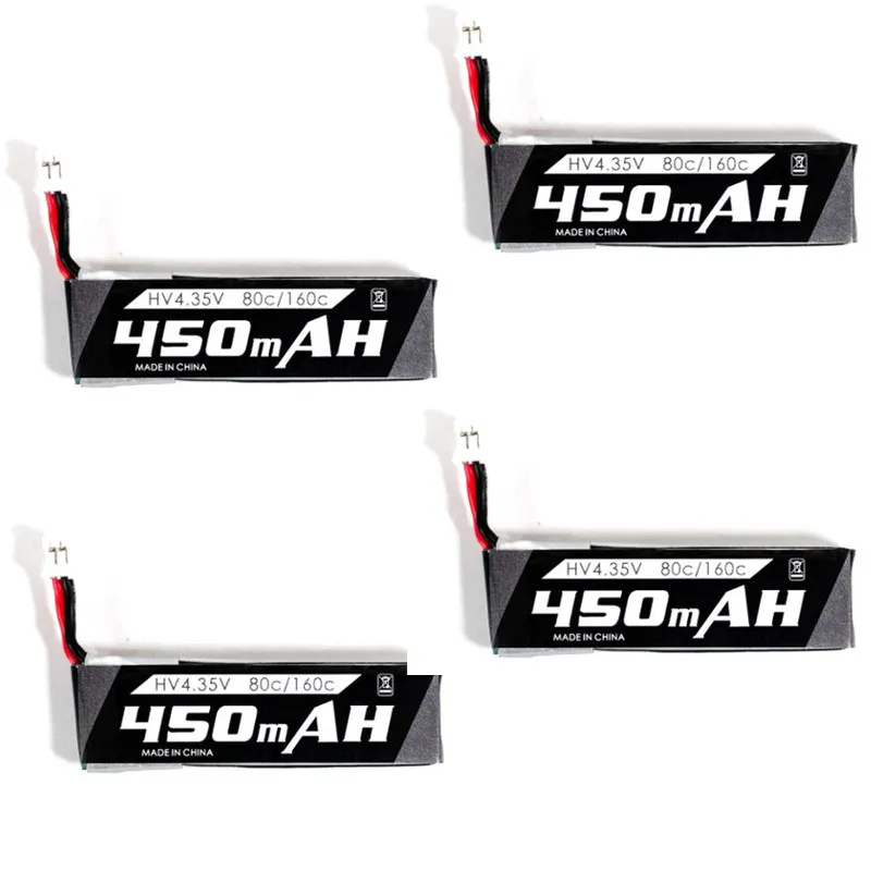 Квадрокоптер Emax Tinyhawk 4 шт. для гонок в помещении HV 450 мАч 1S 80C/160C Lipo|Детали и