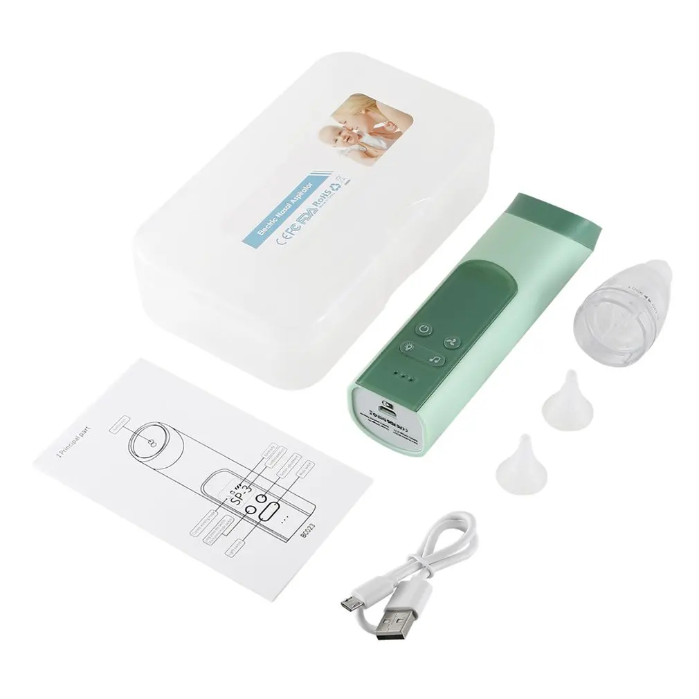 

Baby Nasal Aspirator Baby Nose Sucker Snot Sucker For Baby Nose Cleaner Automatic Sucker For Infants With Music Light