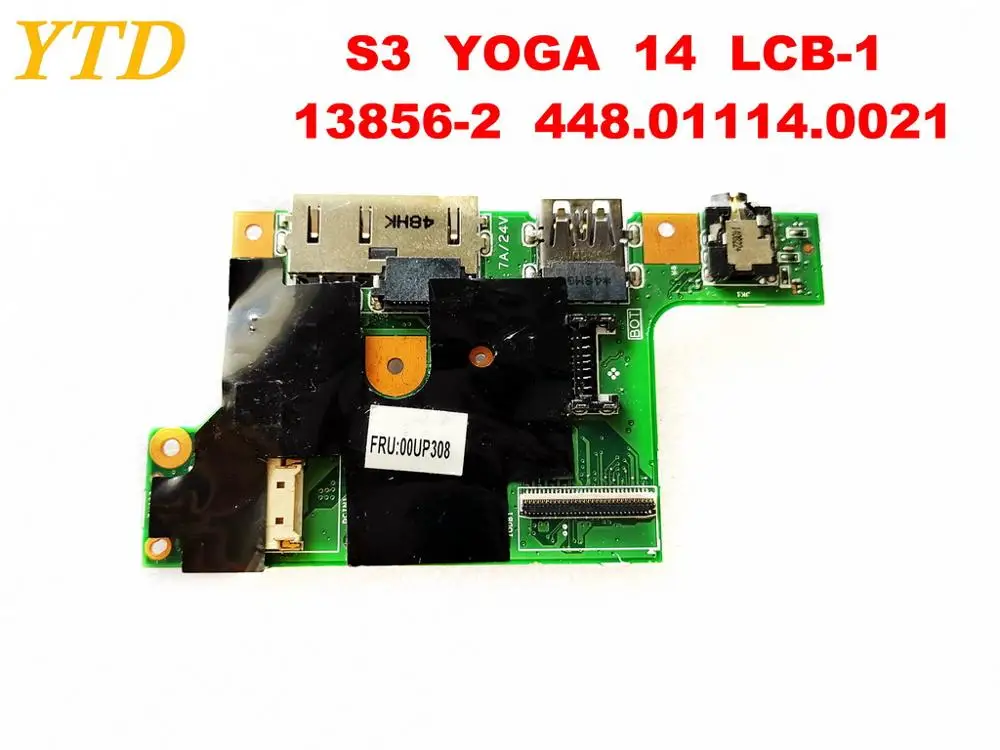 Оригинал для Lenovo S3 yoga 14 USB плата аудио Плата YOGA LCB-1 13856-2 448.01114.0021 Протестировано