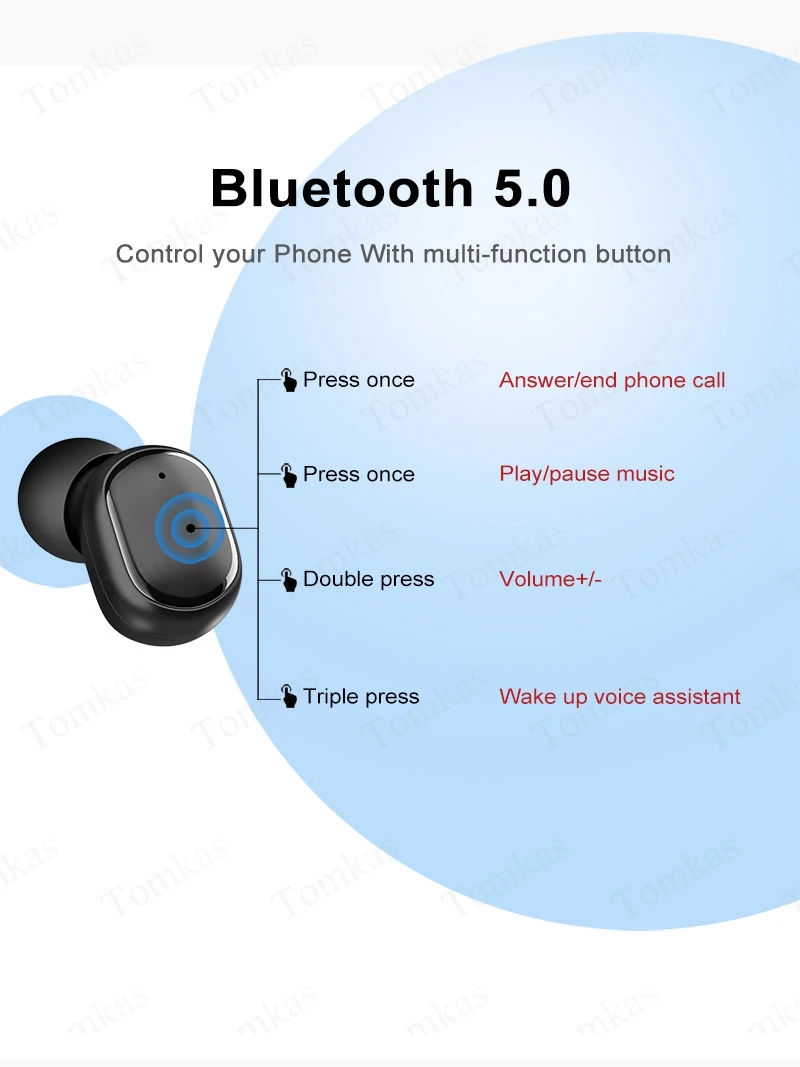 TWS беспроводные Bluetooth гарнитуры Bluetooth 5,0 наушники водонепроницаемые стерео наушники с микрофоном PK Mi наушники Airdot TWS