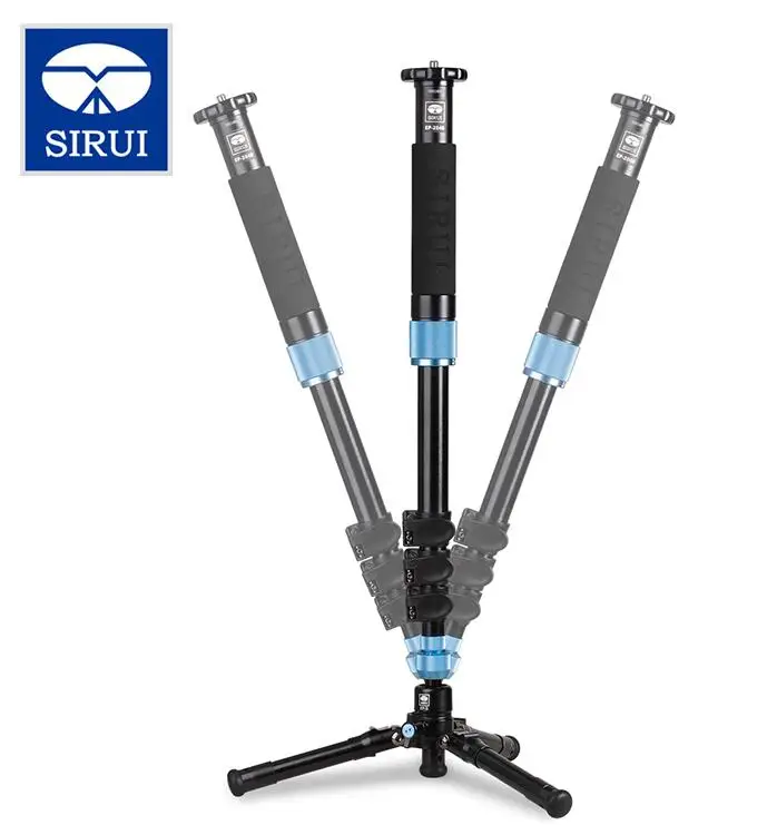 

Sirui EP-204S Photo Video Monopod Load 8kg 17lb with Mini Tripod