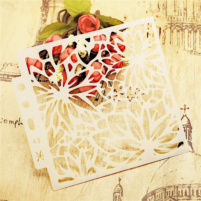 13*14 см Цветочная крышка шаблон Женская Пластиковая форма щит сделай сам торт