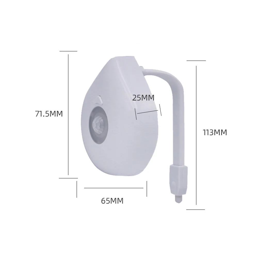 

LED Toilet Bathroom Night Light Motion Activated Seat Sensor 8 Colors Changing Lights Waterproof Backlight For Toilet Home Bath