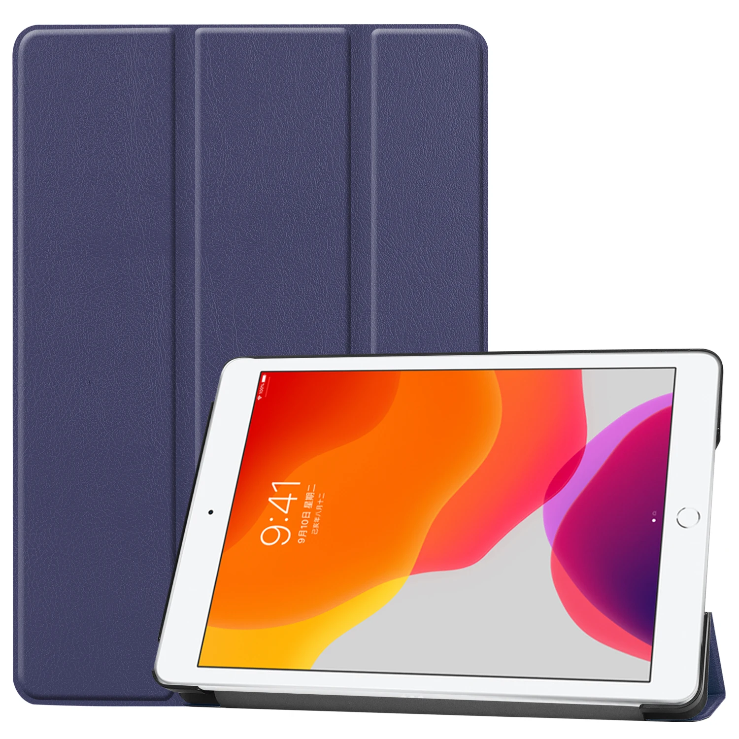 Для iPad 10 2 дюймов 2019 7-го поколения тонкий магнитный складной чехол с функцией