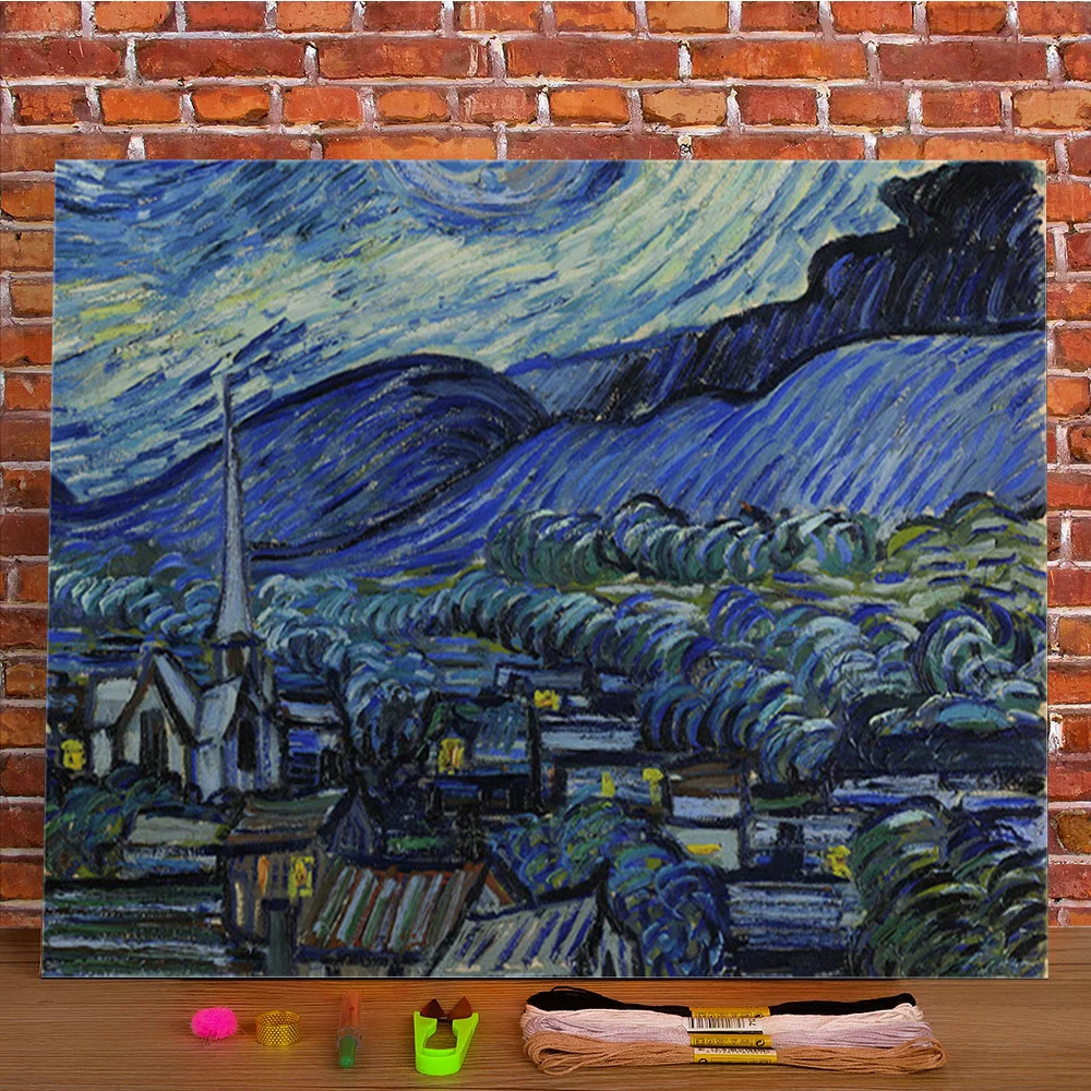 Альбом для вышивки крестиком 11CT с водорастворимым рисунком