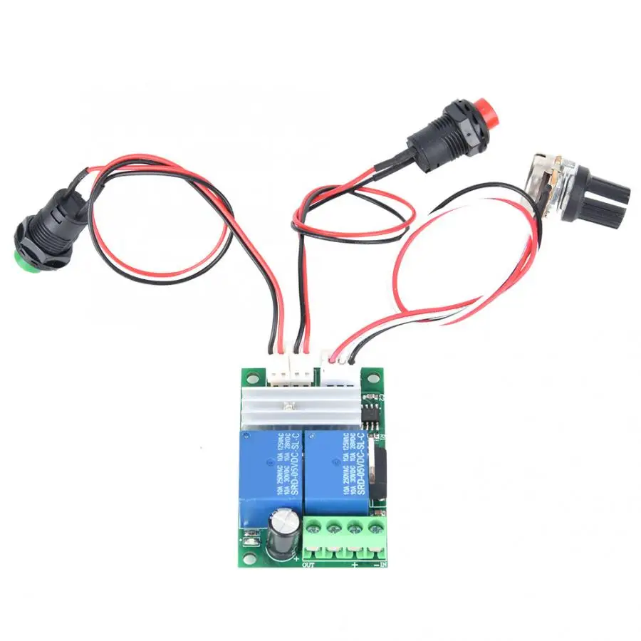 Мягкий пусковой PWM DC регулятор скорости двигателя 6~ 24 В CW CCW переключатель вращения контроллер беззамочные Переключатель Регулятор Двигателя