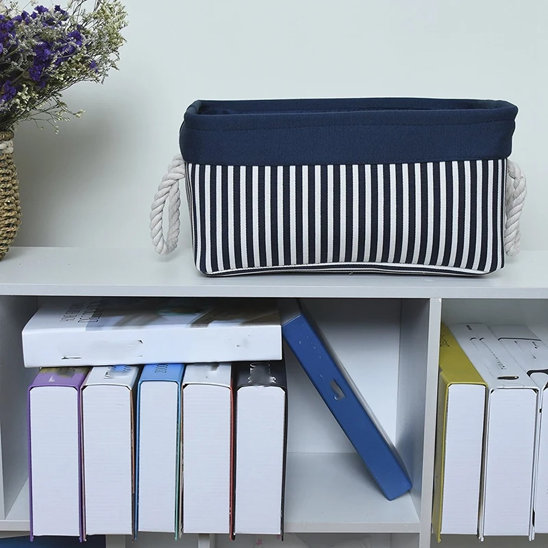 Тканевая морская корзина для хранения складные ящики холста контейнеры