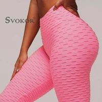 svokor fitness female leggings polyester ankle length breathable pants leggins women standard fold push up legging