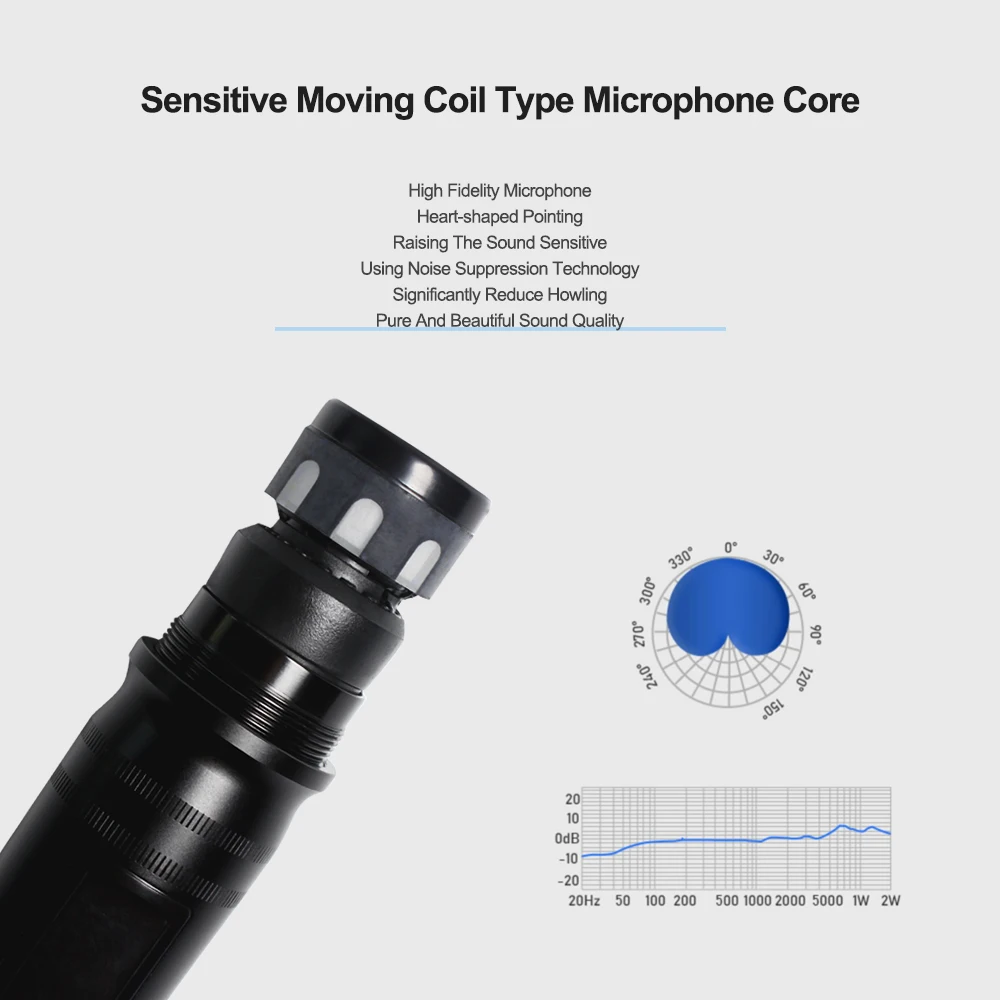 1 микрофон с 2 адаптерами металлический ручной передатчик беспроводной караоке UHF