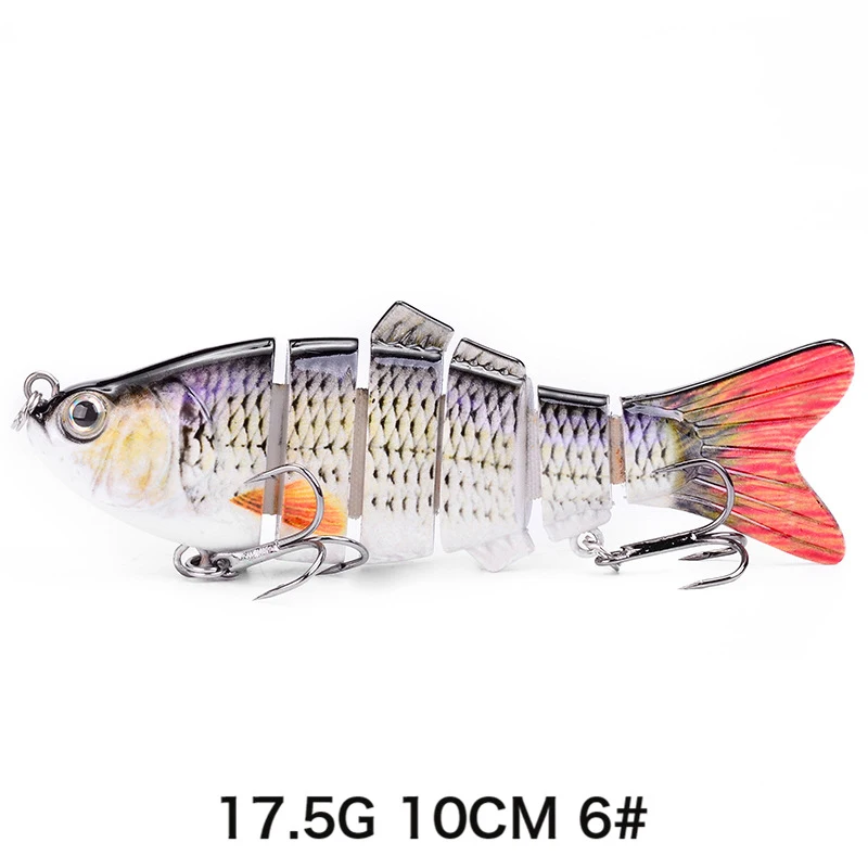OLOEY 10 см 17 5 г тонущие воблеры 6 сегментов рыболовные приманки мульти шарнирная