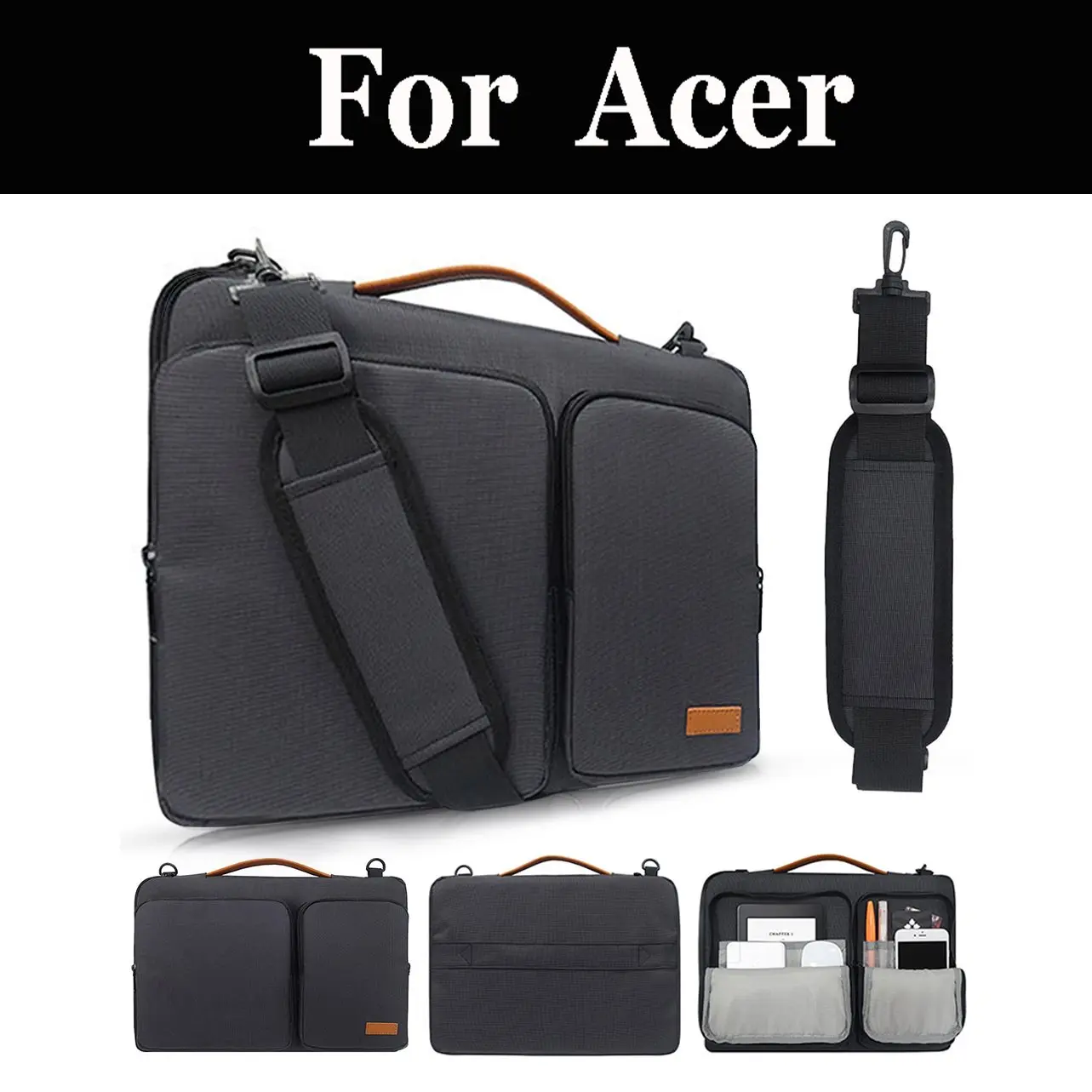 

Nylon Laptop Bag Case Airbag Shoulder Handbag Computer Messenger Case For Acer Spin Np515 Helios 300 F15 F5 572g 5 Sp513 3 Sp315