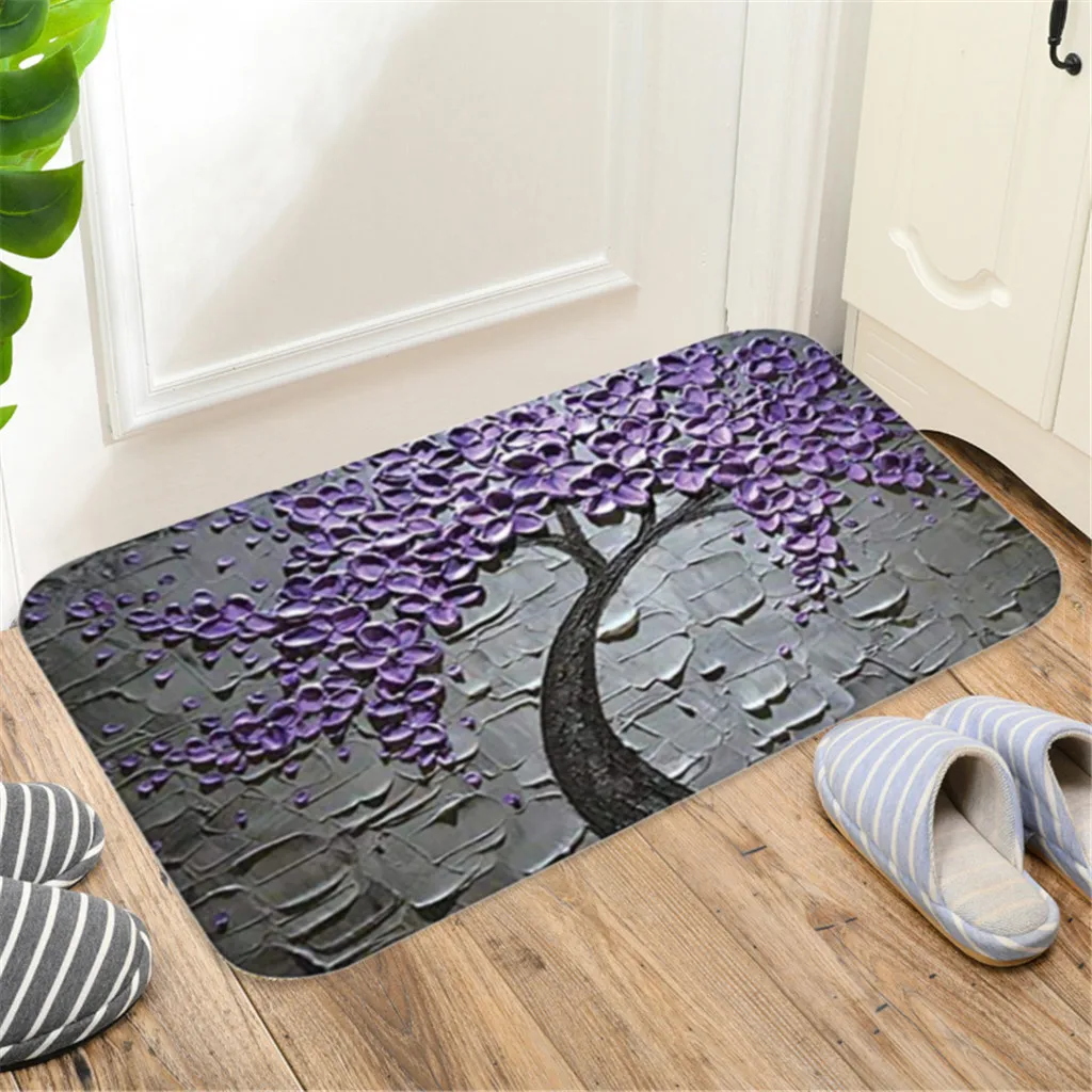 Кухня Ванная комната прямоугольник Non Slip Коврик у входной двери 60x40 см 1 шт.