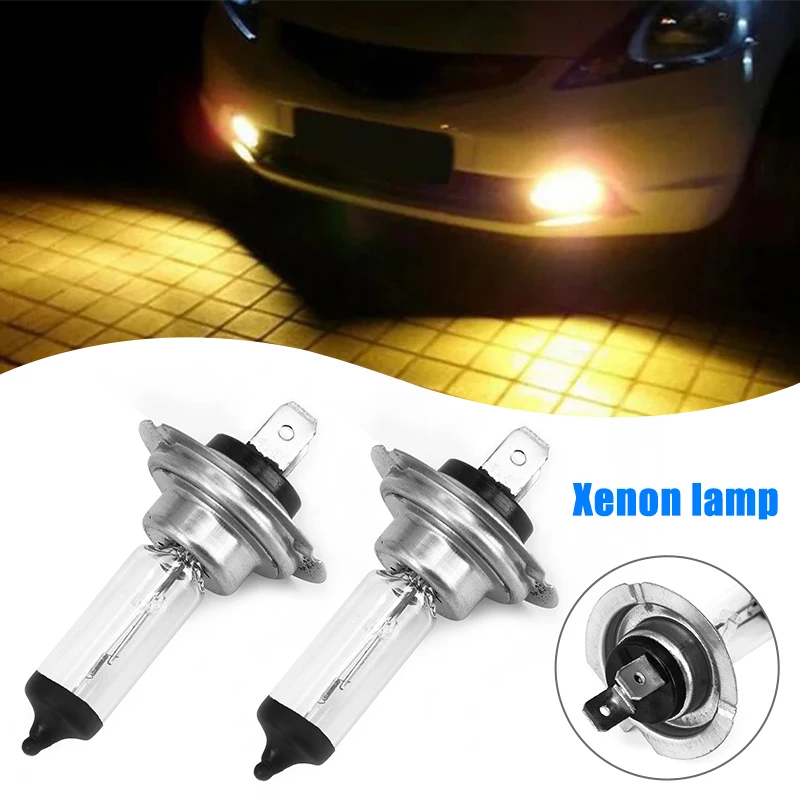 10Pcs Set 12V Car H7 Xenon Headlight 55W 4300k Automobiles Halogen White Light Lamp Bulbs auto accessories | Автомобили и