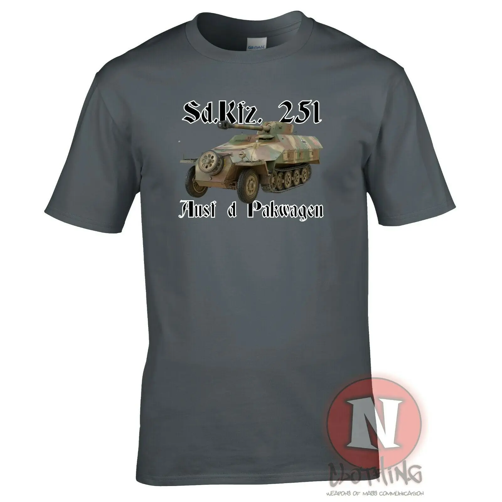 SD.Kfz. 251 Pakwagen Halftrack WW2 немецкая Военная Броня мужская футболка World Tanks
