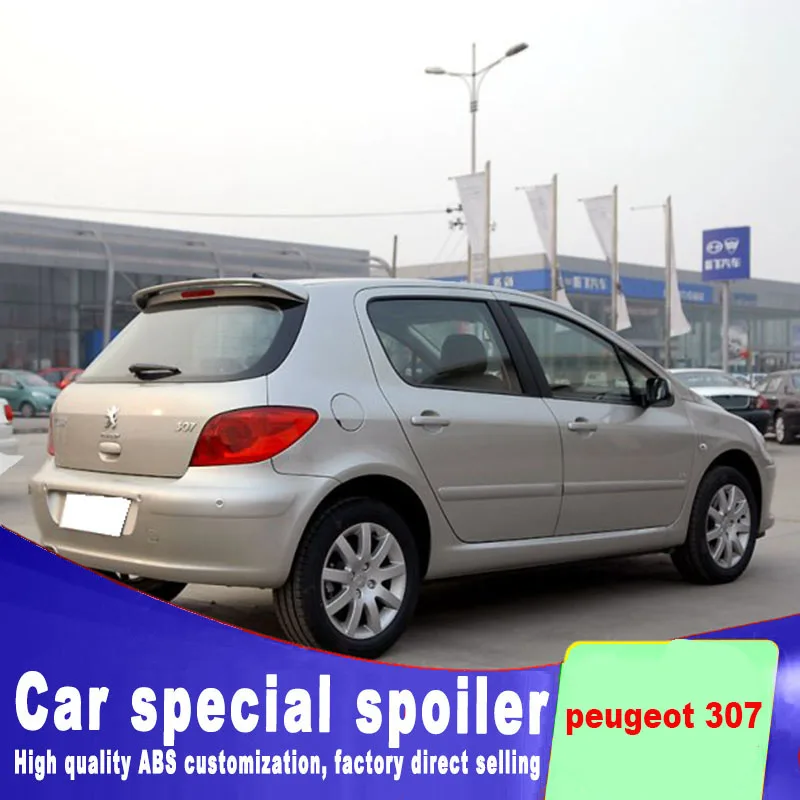 Высококачественный АБС материал для peugeot 307 хэтчбек 2006 2012 заднее окно крыша крыло