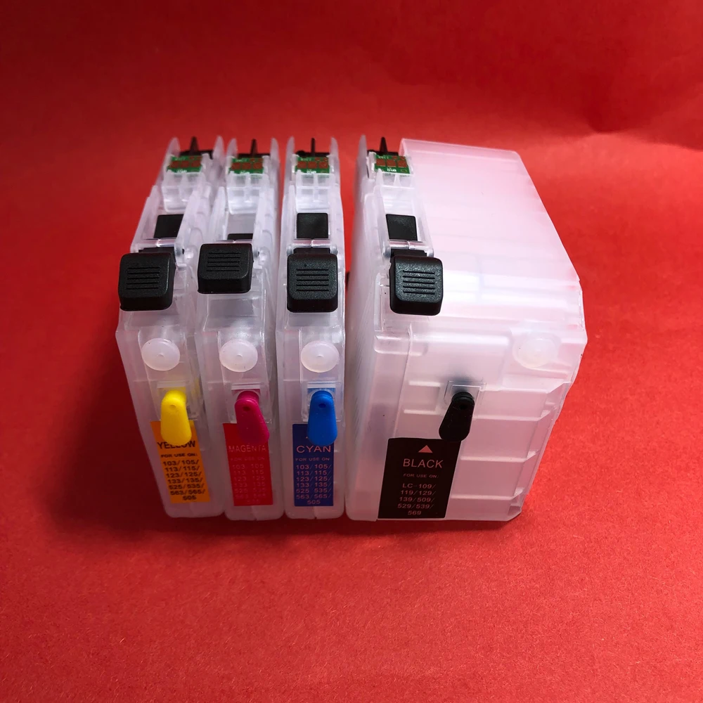 YOTAT многоразовый картридж с чернилами LC129 LC125 для Brother Φ чипом ARC|ink cartridge|refillable ink