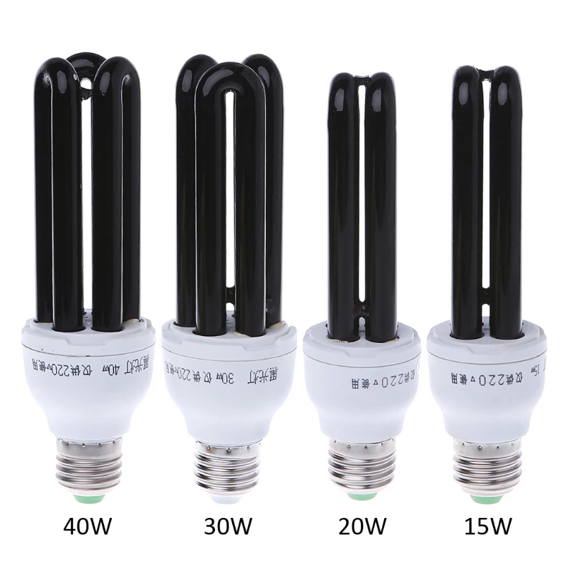 G32A E27 15/20 Вт 30 40 УФ ультрафиолетовые люминесцентные черный светильник CFL Лампа 220V |