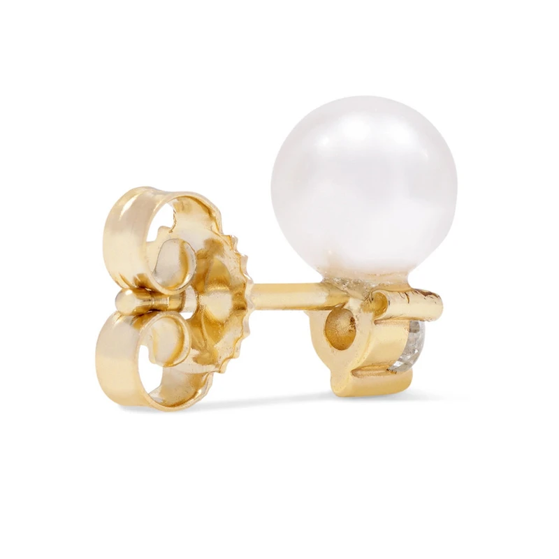 Женские серьги из стерлингового серебра 925 пробы золотые маленькие костяные