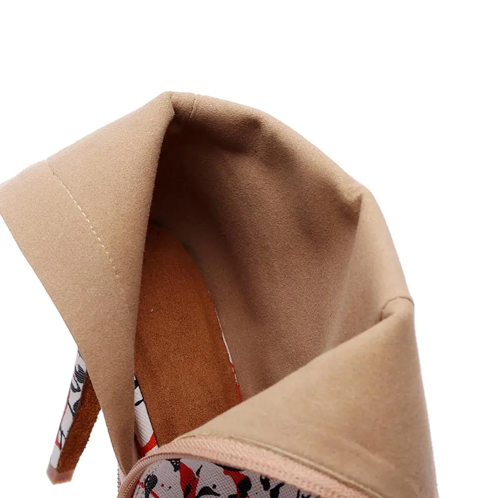 Женские танцевальные ботинки DKZSYIM для латиноамериканских танцев с молнией сзади