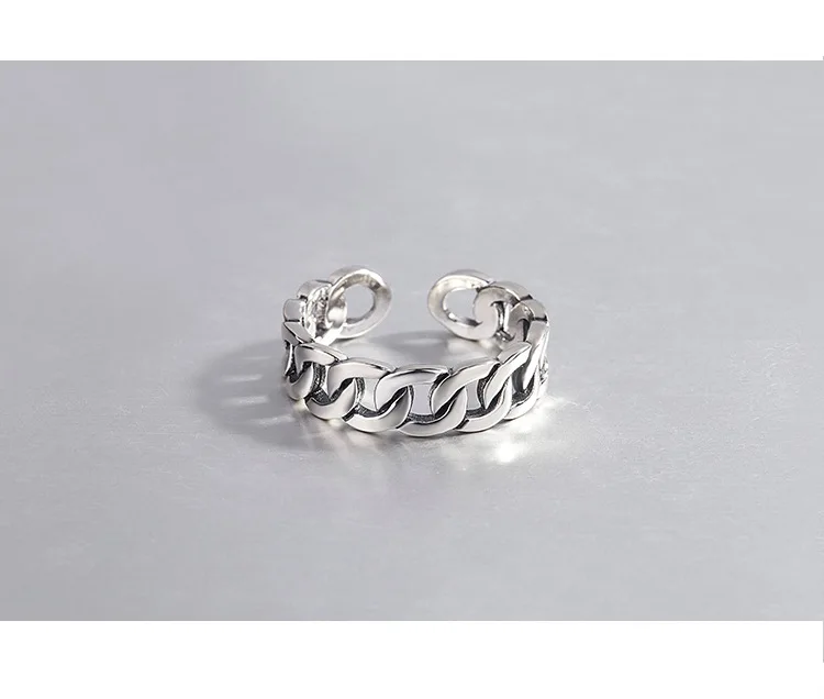 Женские винтажные кольца из тайского серебра серебряного цвета в стиле панк с