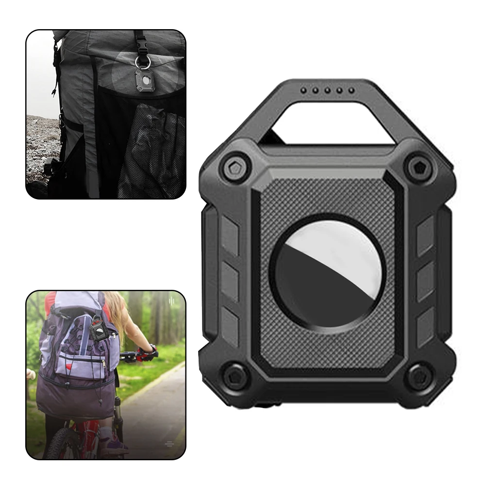 For Apple Airtag Case Armor Protective Case With Keychain Shockproof Cover For Apple Tracker TPU Anti-Lost Device Airtag Case