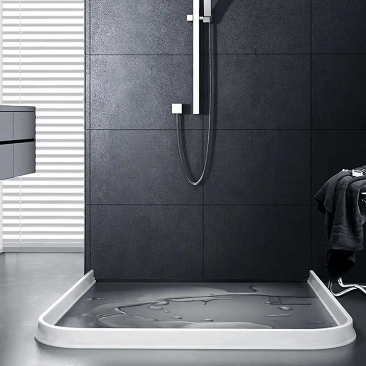 Пробка для воды в ванную комнату удерживающая воду полоса Сгибаемая дверь