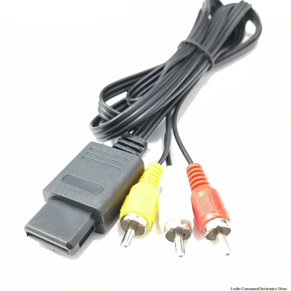 Для N64 SNES Gamecube 6FT RCA AV tv Аудио Видео стерео кабель Шнур для nintendo 64 изысканно разработанный прочный