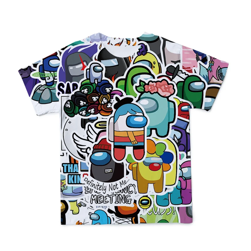 

Summer 3D Children's Clothes Tshirt For Boys/Girls Among Us Game T-shirts And Quick-Drying O-neck Oversized T Shirt 4T-14T