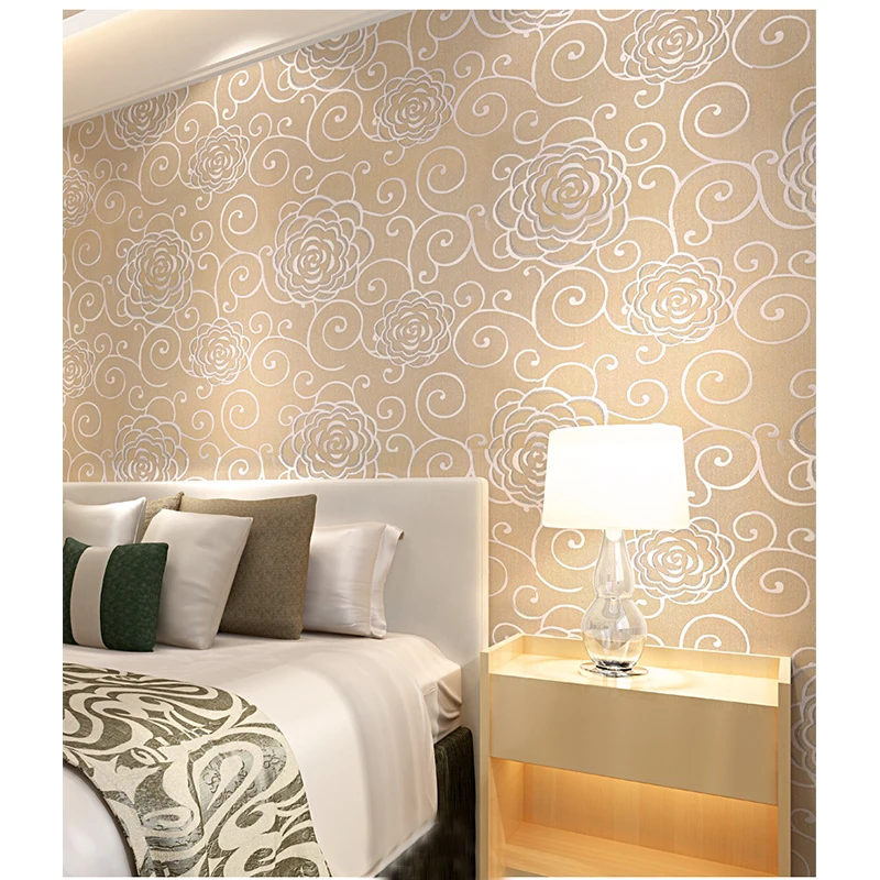 Европейская виниловая настенная бумага в стиле ретро из ПВХ водонепроницаемые