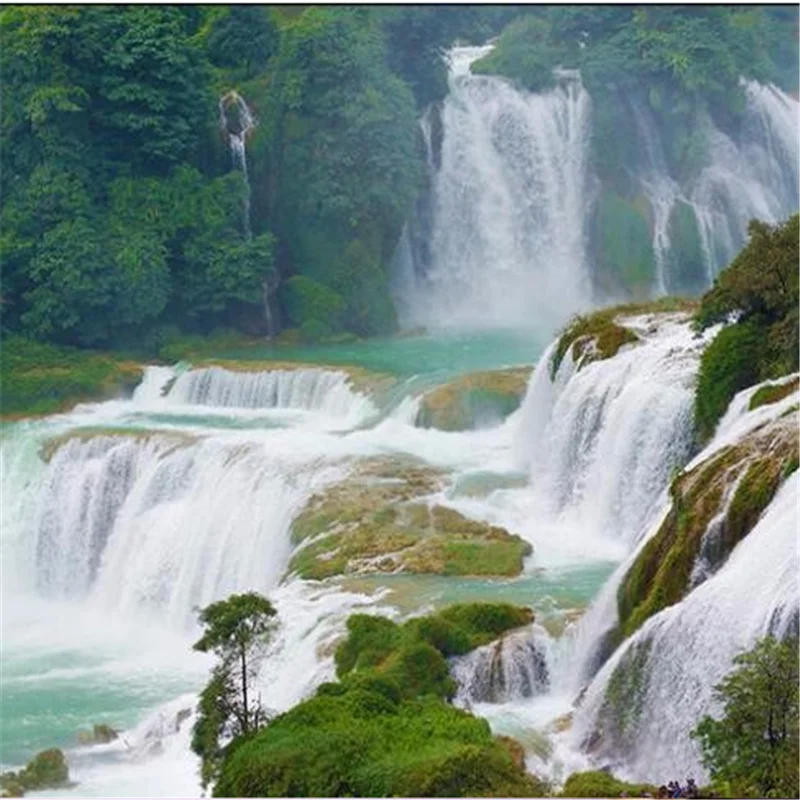 Wellyu индивидуальные большие обои 3d ультра высокой четкости водопад ТВ фон